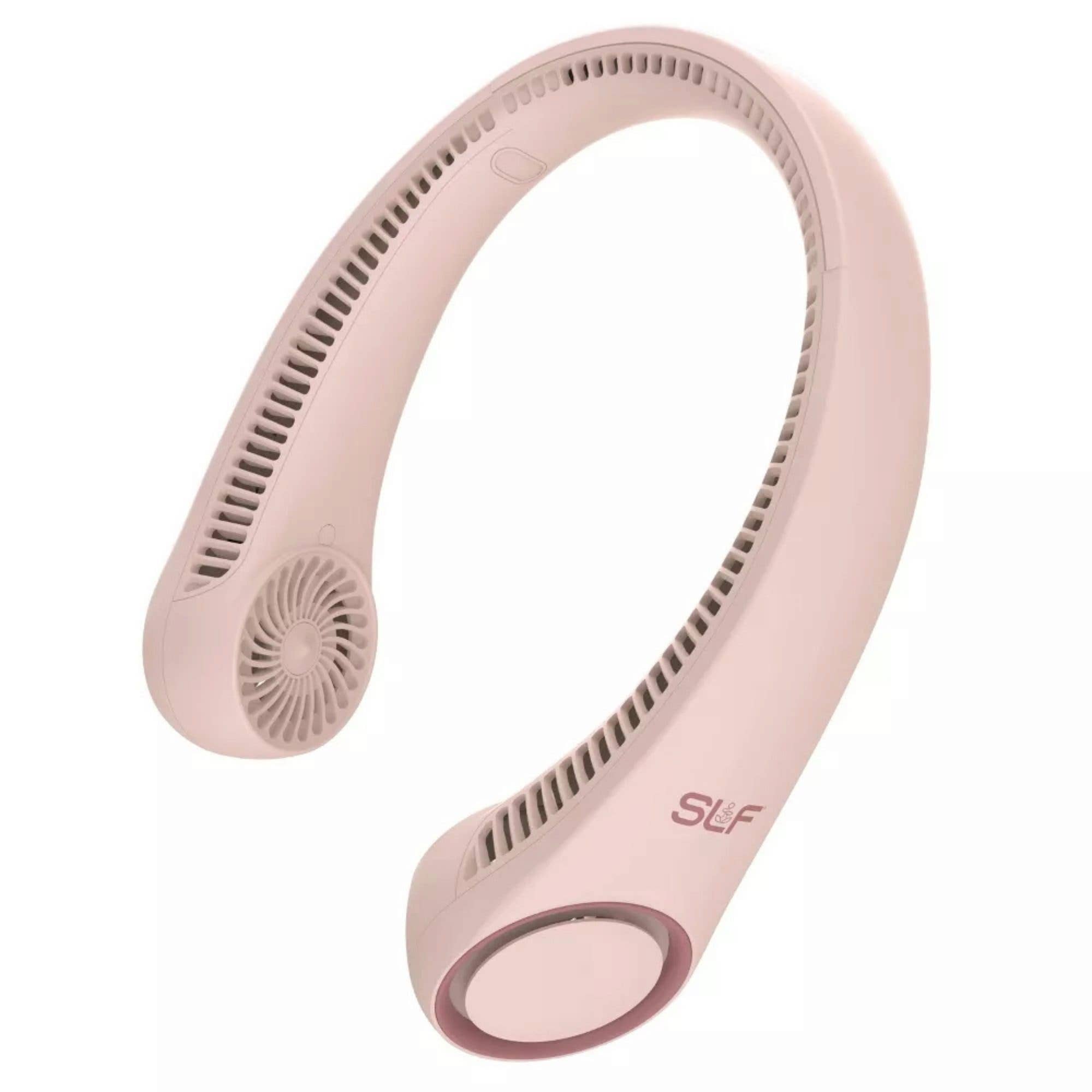 SLF Wearable Neck Fan with Built in Battery in Pink