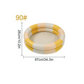1pc Inflatable Ball Pit, 2-Ring Round Water Play Pool with Color Block Design for Indoor Bathroom Outdoor Lawn
