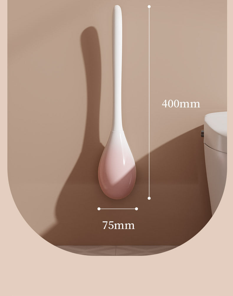 Toilet Brush No Dead Angle Household Non-Punch Toilet Silicone Brush Toilet Wall Hanging Long Handle Toilet Cleaning Artifact