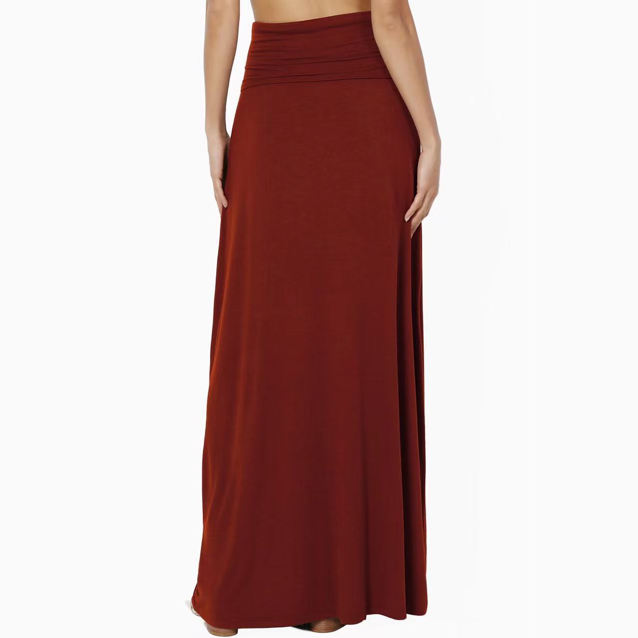 Cross-Border Foreign Trade European and American Clothing Amazon Spring and Summer Autumn and Winter New Home Casual High Waist Hip Half Body