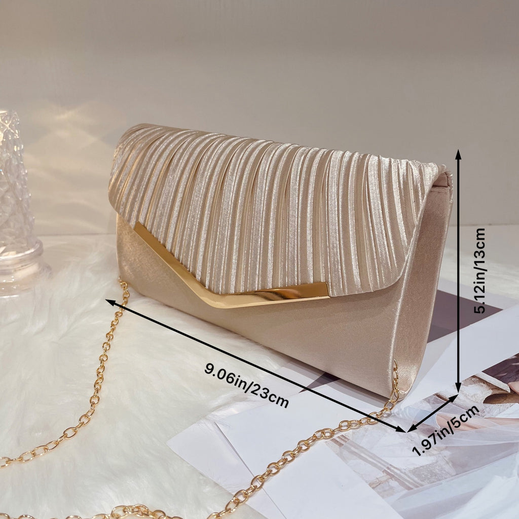 2024 New Women's Satin Evening Bag Banquet Clutch Dress Small Square Bag Fashion Handbag Lightweight