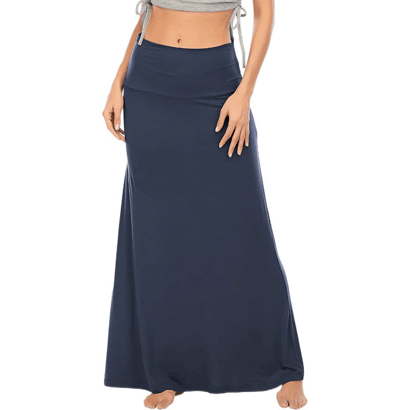 Cross-Border Foreign Trade European and American Clothing Amazon Spring and Summer Autumn and Winter New Home Casual High Waist Hip Half Body