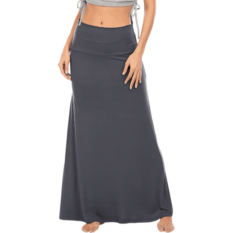 Cross-Border Foreign Trade European and American Clothing Amazon Spring and Summer Autumn and Winter New Home Casual High Waist Hip Half Body
