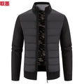 Foreign trade cross-border 2024 winter new spell cardigan sweater men's coat sweater European and American style sweater stand collar