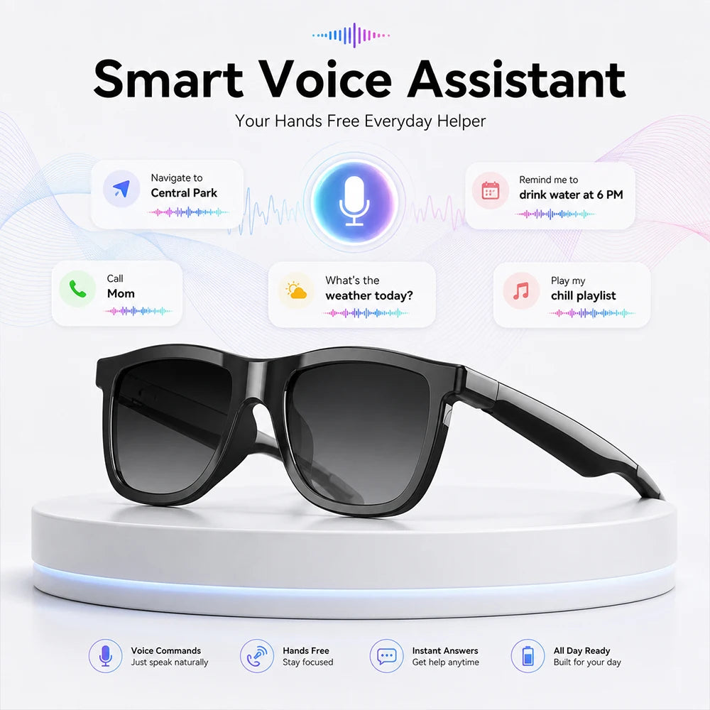 Experience Smart Style With Electrochromic Glasses Magnetic Charging Touch Color Switch Calls Music And Premium Audio Freedom