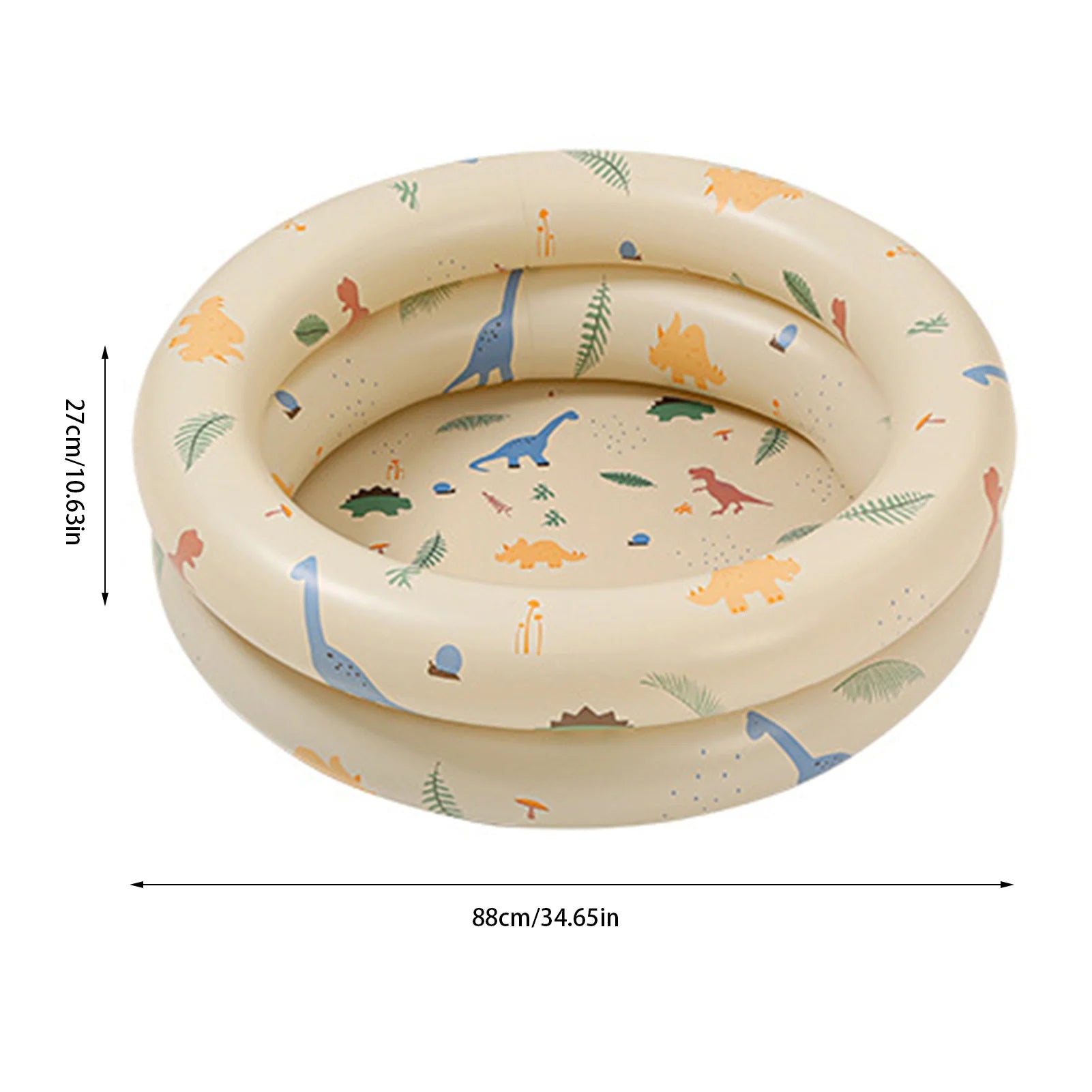 Inflatable Pool Baby Retro Blow Up Swimming Pool Family Cute Style Thickened Water Pool