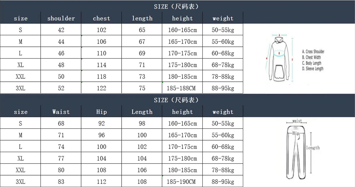 Spring and Autumn men's casual suit hooded sweatshirt and sweatpants 2-in-1 comfortable suit suitable for both men and women