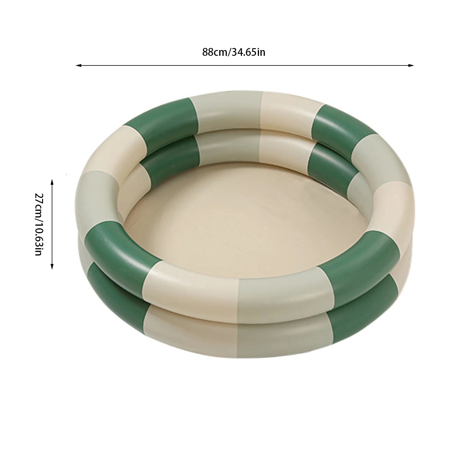 Inflatable Pool Baby Retro Blow Up Swimming Pool Family Cute Style Thickened Water Pool