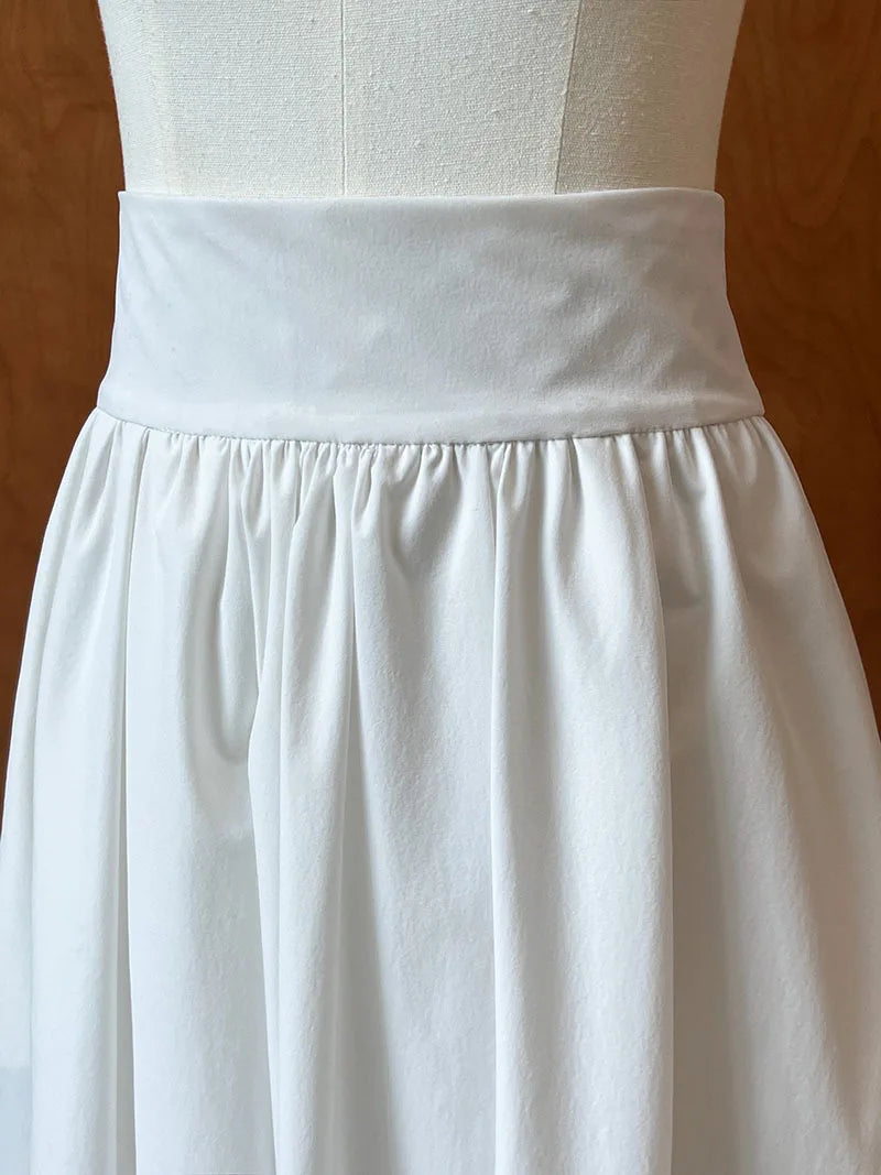 2025 Fall New French High-End Pink Midi Skirt with Large A-Line Pleats Solid Skirt