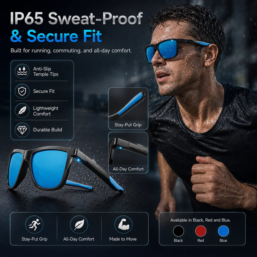 New Touch-Color Change Smart Audio Glasses Men AI Video Translation Bluetooth Call Dual Mic Noise Reduction Waterproof Glasses