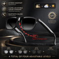 Experience Smart Style With Electrochromic Glasses Magnetic Charging Touch Color Switch Calls Music And Premium Audio Freedom