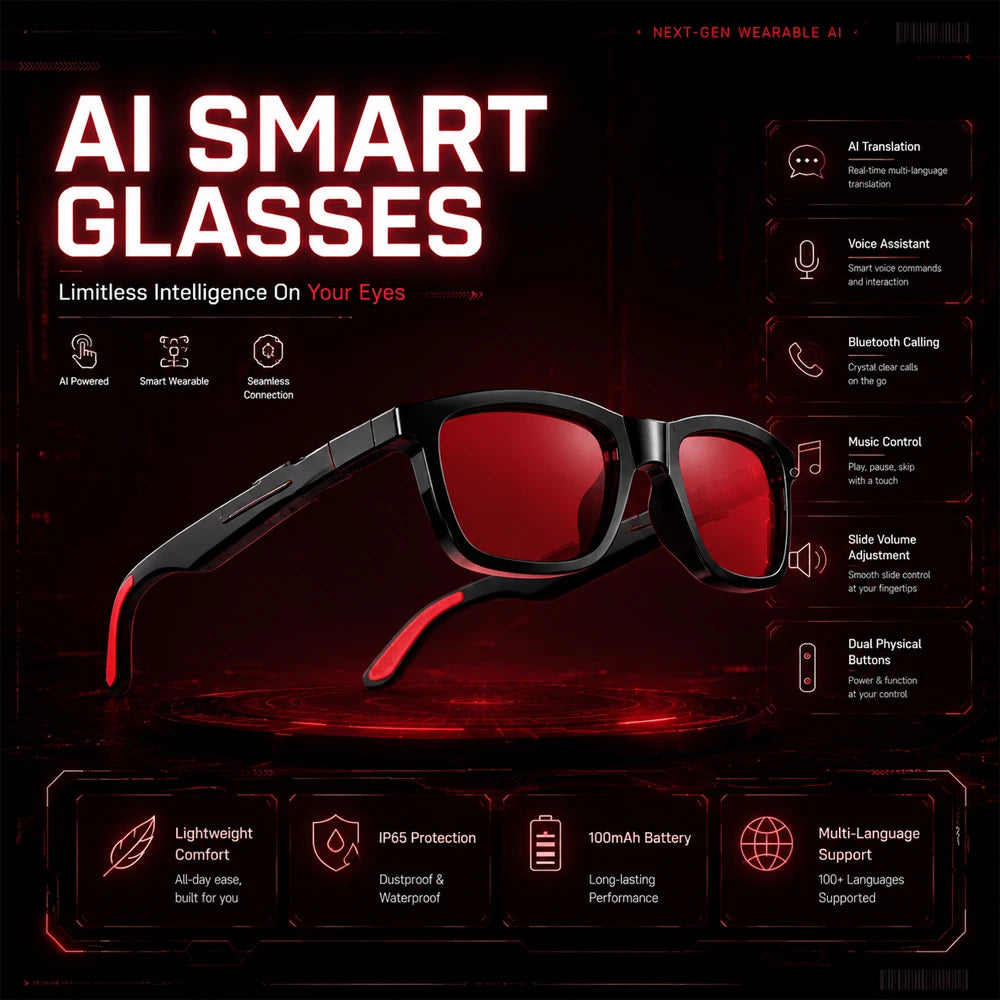 Experience Smart Style With Electrochromic Glasses Magnetic Charging Touch Color Switch Calls Music And Premium Audio Freedom