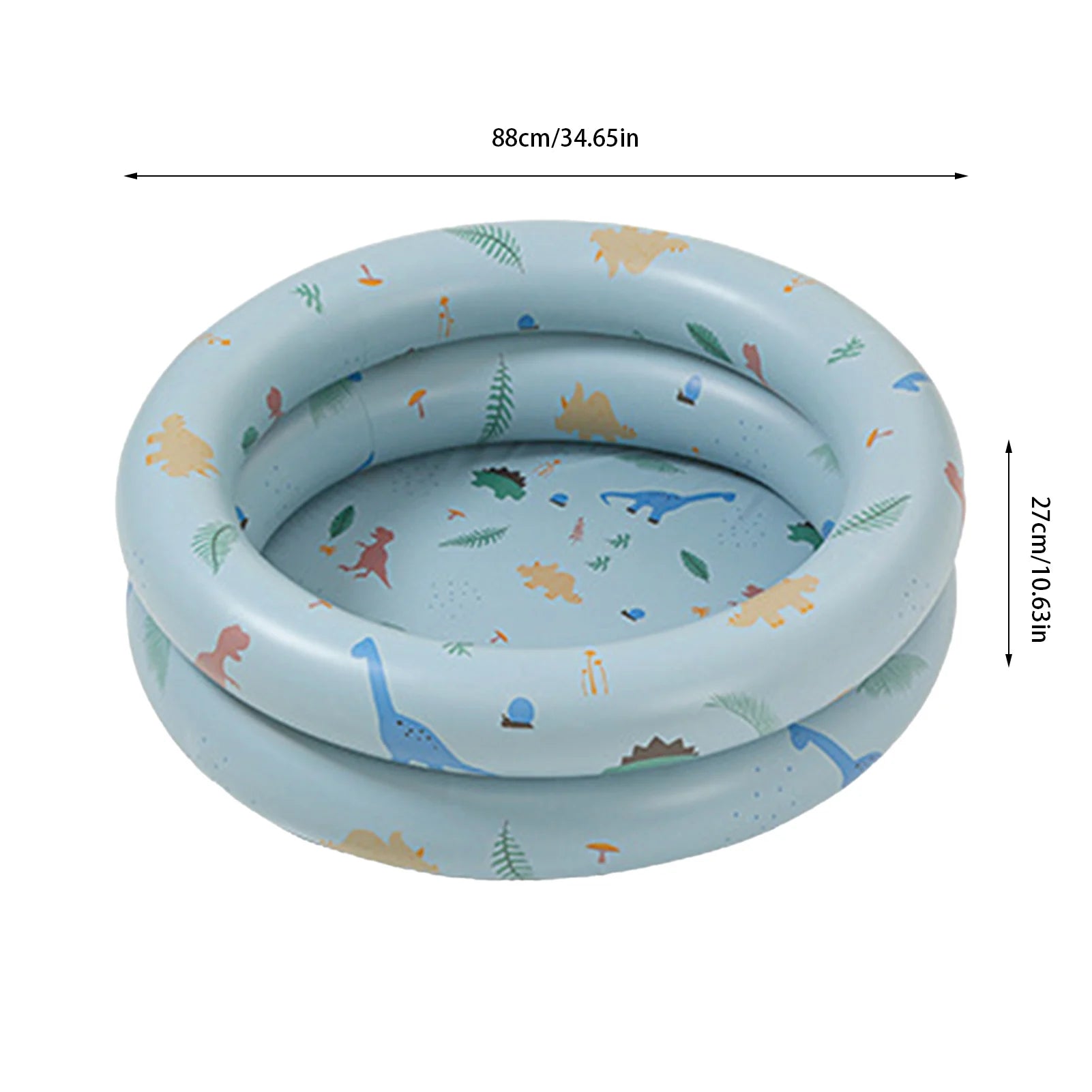 Inflatable Pool Baby Retro Blow Up Swimming Pool Family Cute Style Thickened Water Pool