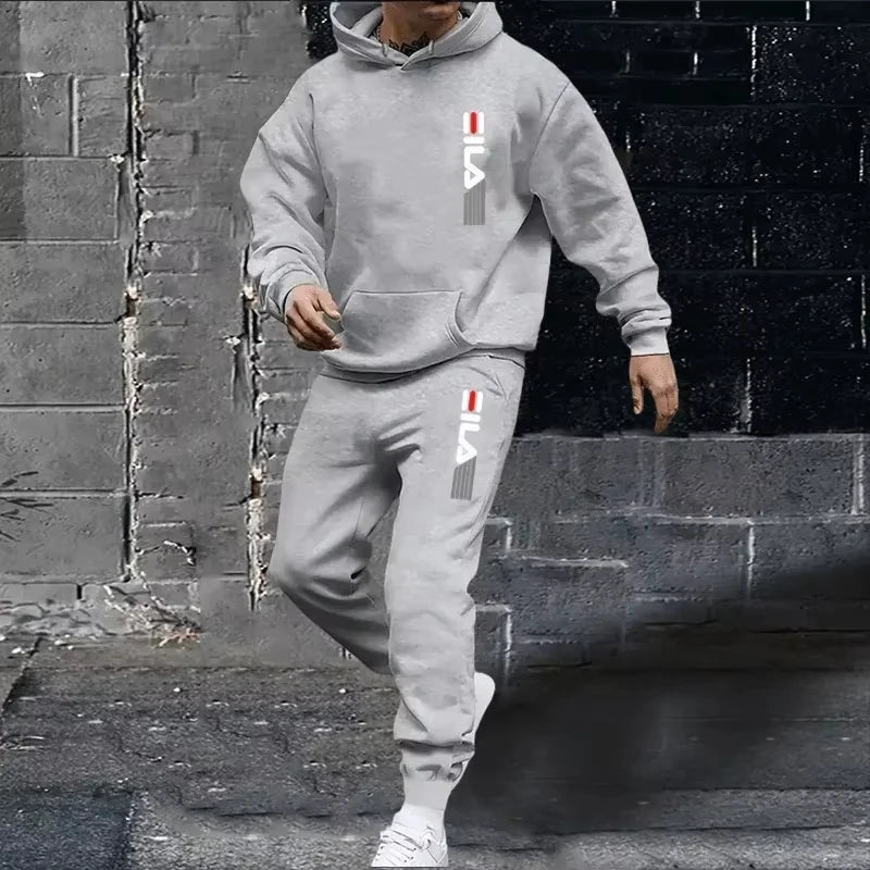 2026 Winter Luxury Oversized Pullover Hoodie Sets Fleece Men Women Hooded Tracksuit Sweatshirt Sweatpants 2 Piece Set