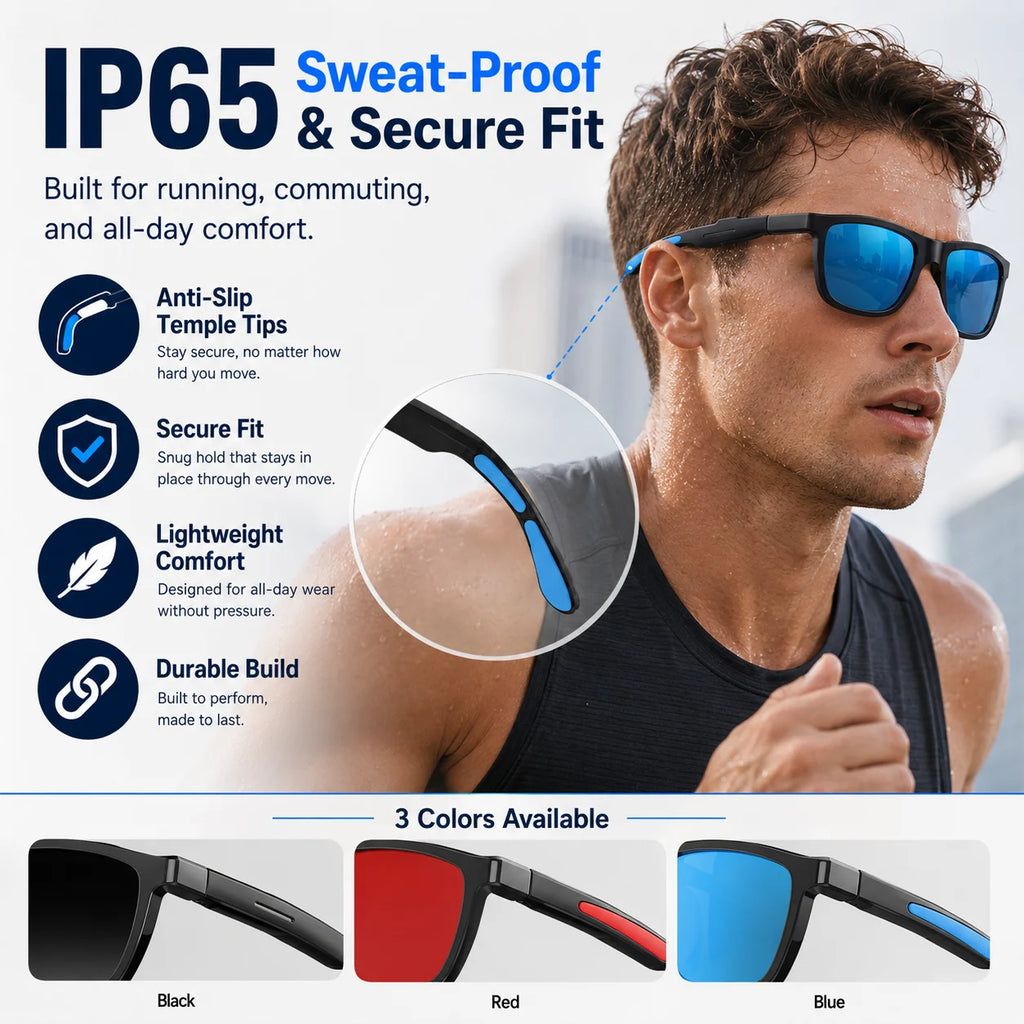 New Bluetooth Audio Smart Glasses AI Translation Auto Color Change Lens Slide Volume Dual Mic Handsfree Call Music Glasses