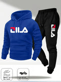 Spring and Autumn men's casual suit hooded sweatshirt and sweatpants 2-in-1 comfortable suit suitable for both men and women