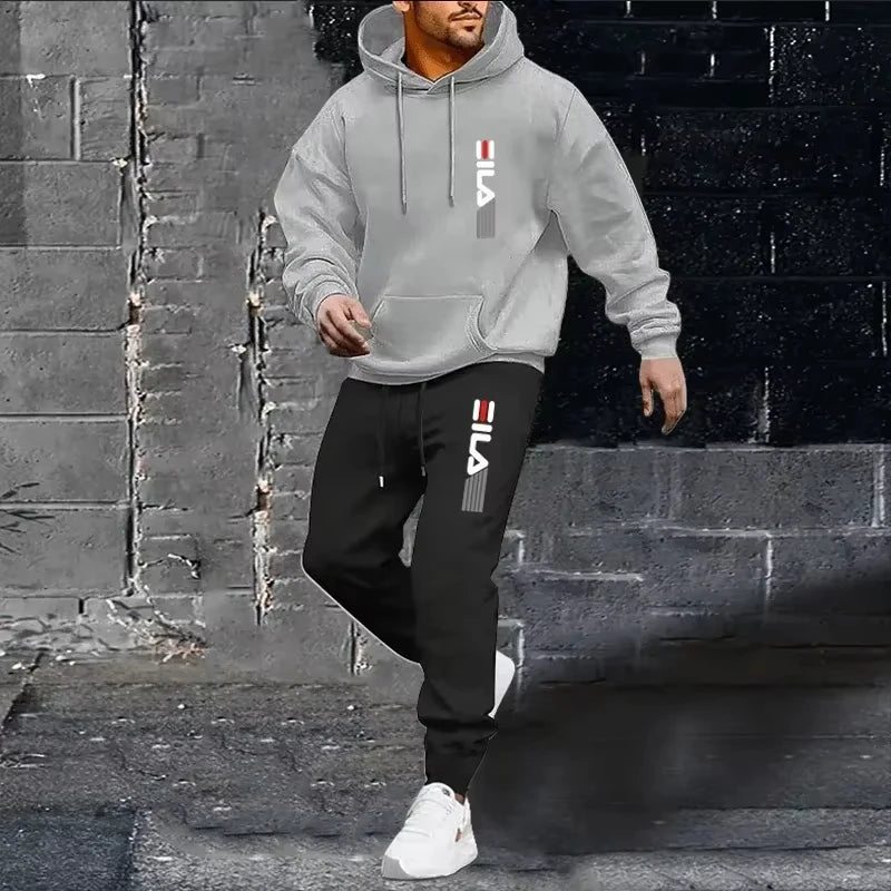 2026 Winter Luxury Oversized Pullover Hoodie Sets Fleece Men Women Hooded Tracksuit Sweatshirt Sweatpants 2 Piece Set