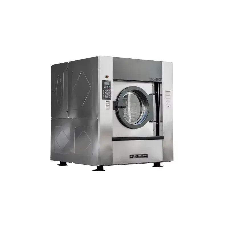 Industrial Commercial Fully Automatic Washer Extractor Electric New Stainless Steel Housing High Quality Washing Machine