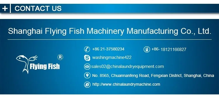 Flying Fish Hot Point Heavy Duty Washing Machines 100KG For Laundry Shop