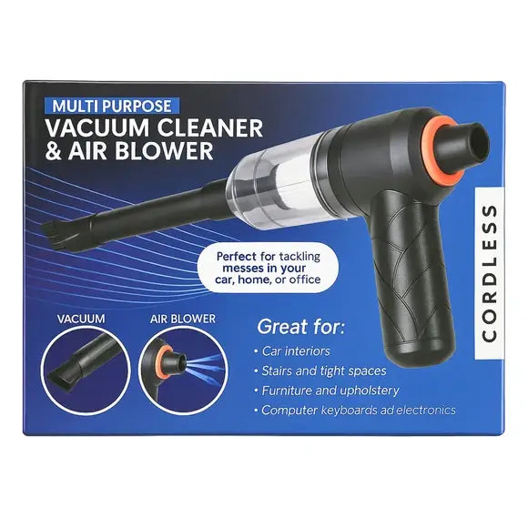 2 in 1 Mini Cordless Portable Home and Car Vacuum Cleaner